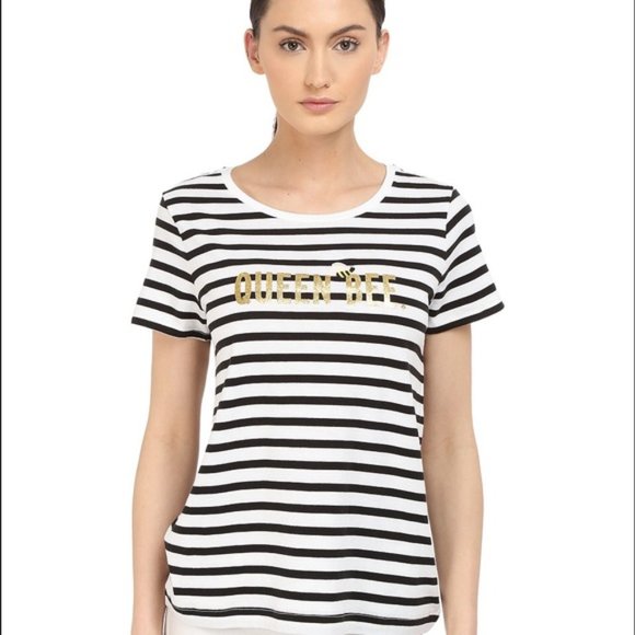 Kate Spade Queen Bee Short Sleeve Top - Picture 1 of 9
